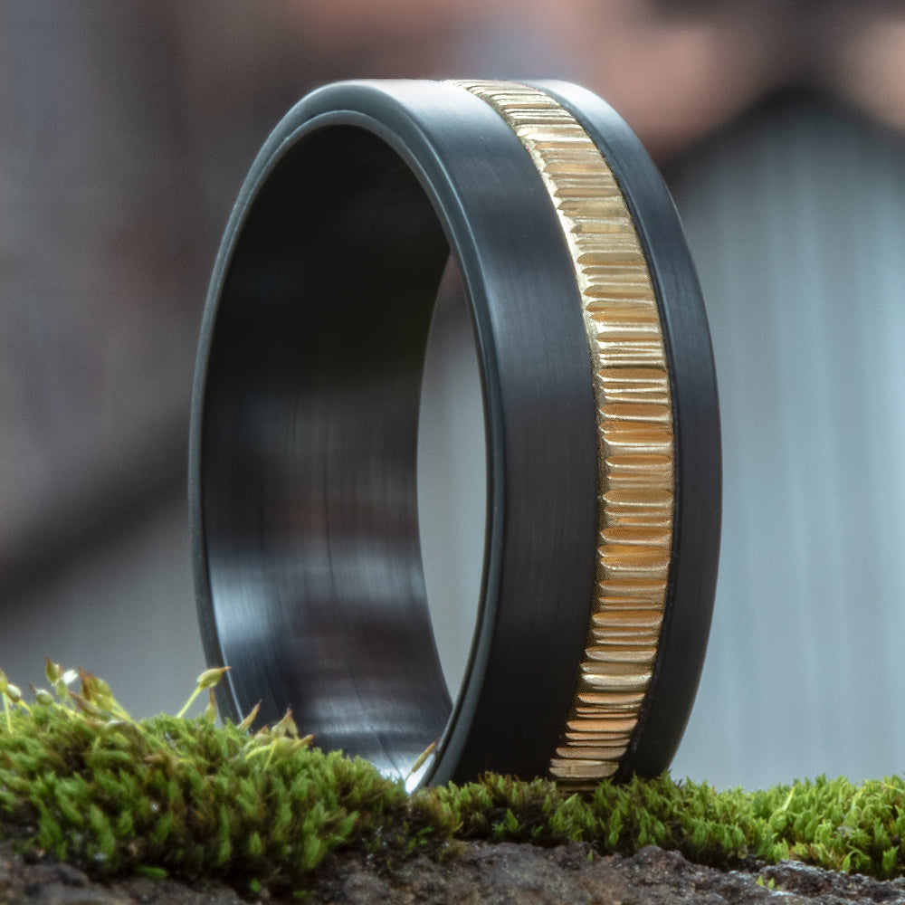 THE PHANTOM - Darkened Tantalum / 14K Yellow Gold - image 4