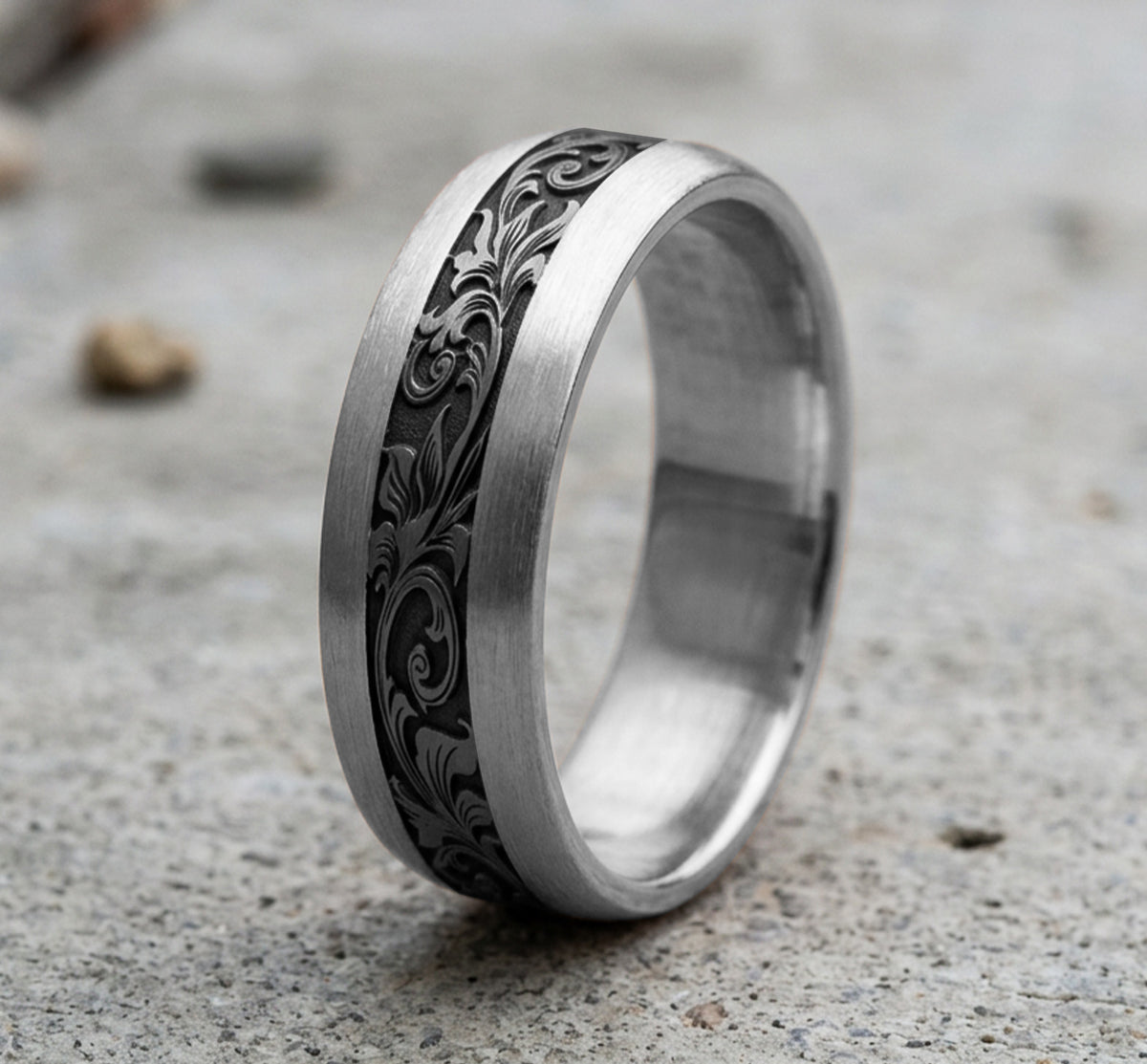 THE HEIR - 14K White Gold / Grey Tantalum - image 4