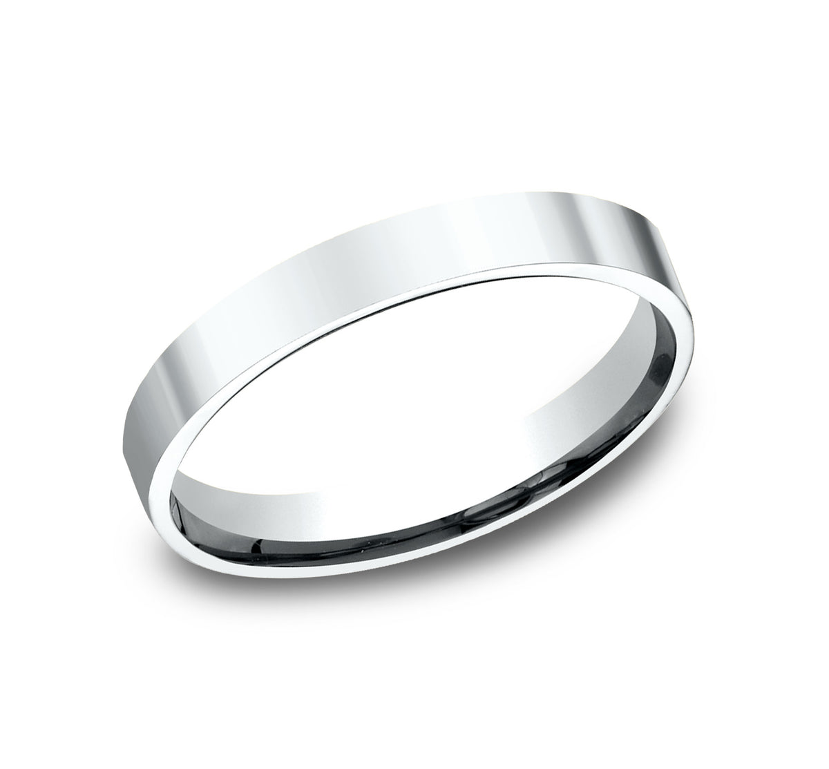 Flat Comfort Fit - 14K White Gold