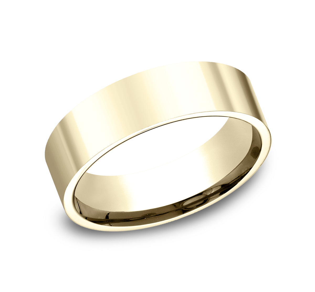 Flat Comfort Fit - 14K Yellow Gold