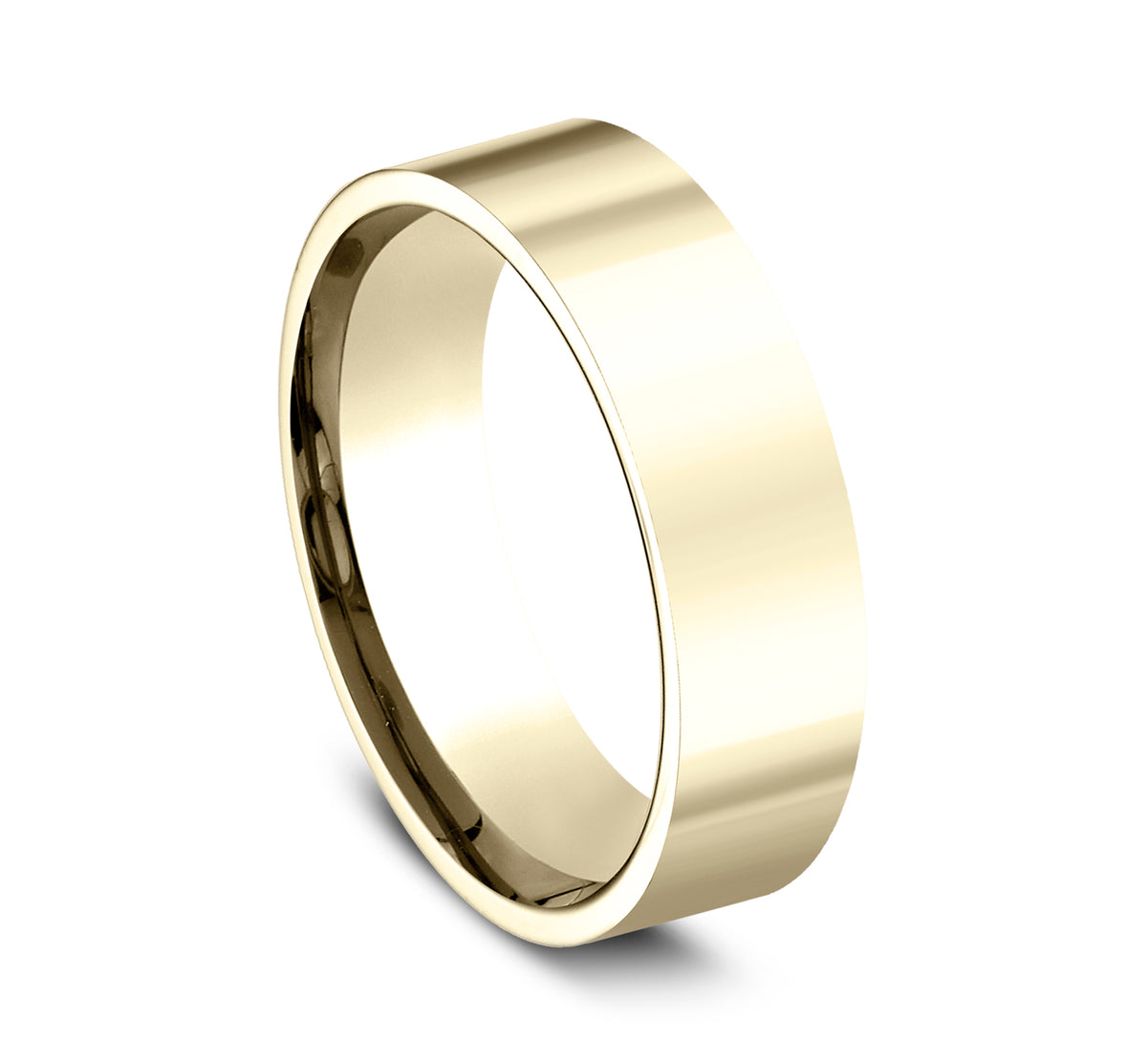 Flat Comfort Fit - 14K Yellow Gold - image 2