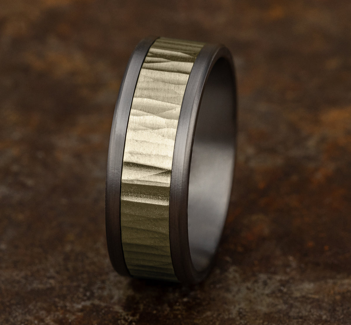 THE EXCAVATOR - Grey Tantalum / 14K Yellow Gold - image 4