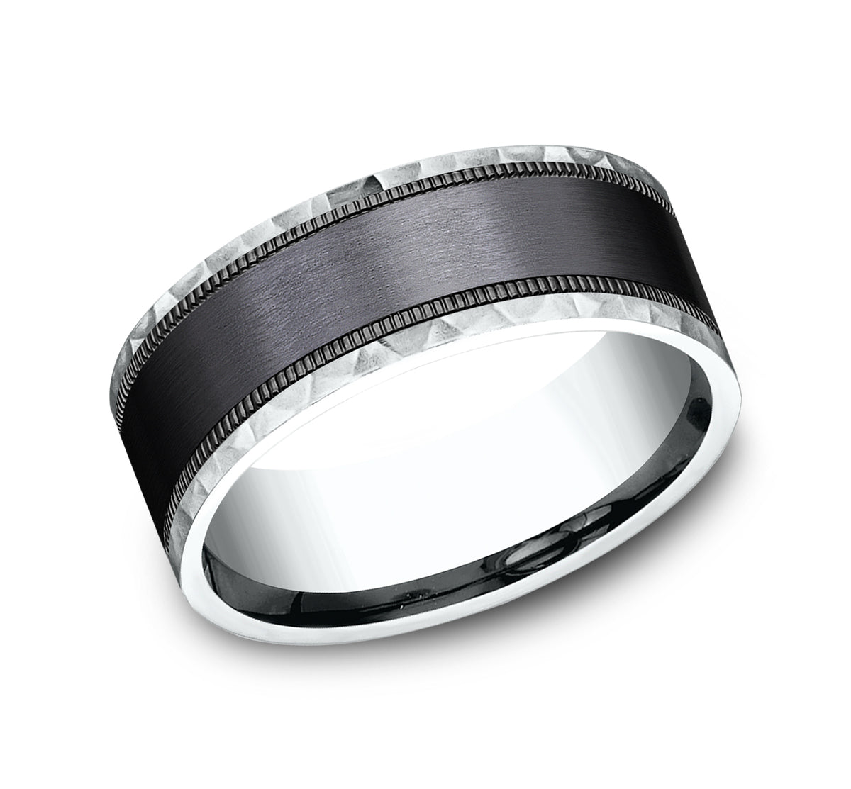 THE DENVER - 14K White Gold / Black Titanium