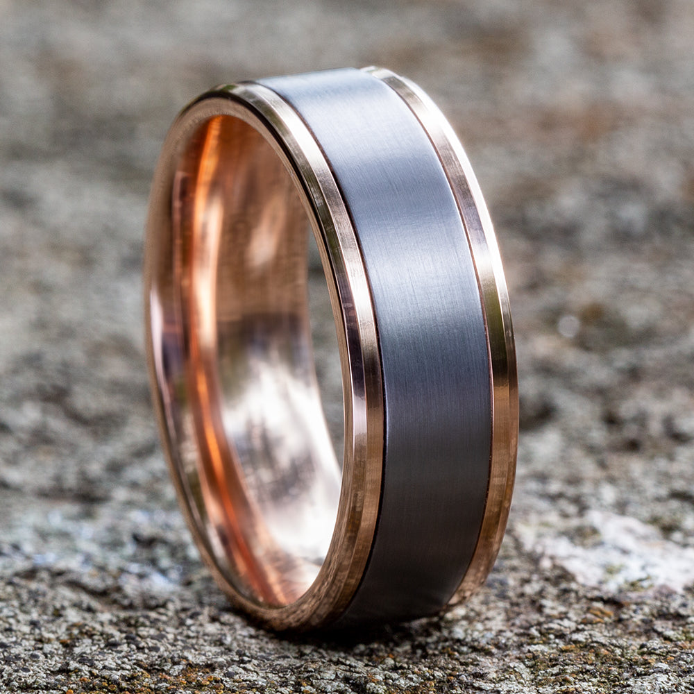 THE DUKE - 14K Rose Gold / Grey Tantalum - image 4