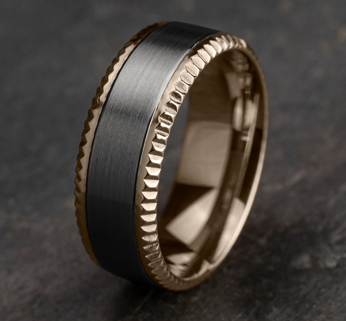 THE GENERAL - 14K Rose Gold / Grey Tantalum - image 4