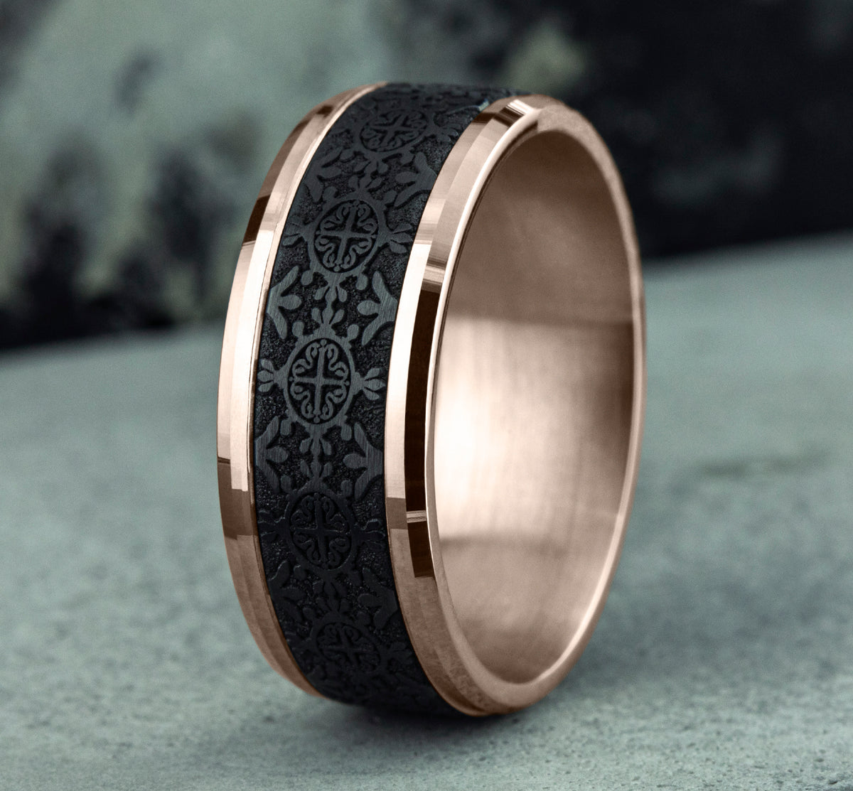 THE SAINT - 14K Rose Gold / Black Titanium - image 4