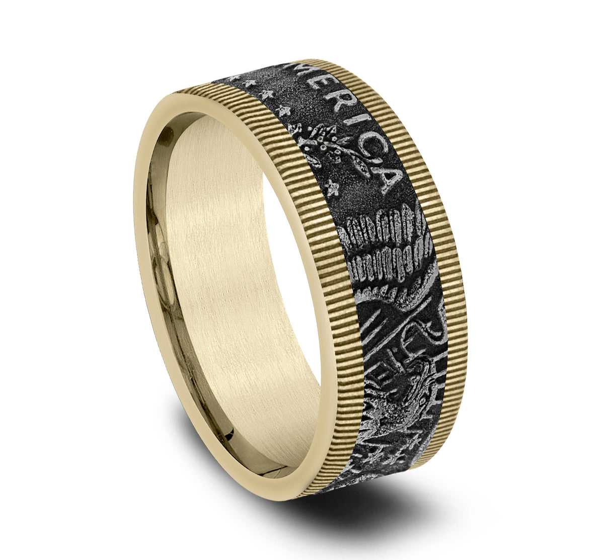 THE KENNEDY - 14K Yellow Gold / Grey Tantalum - image 2