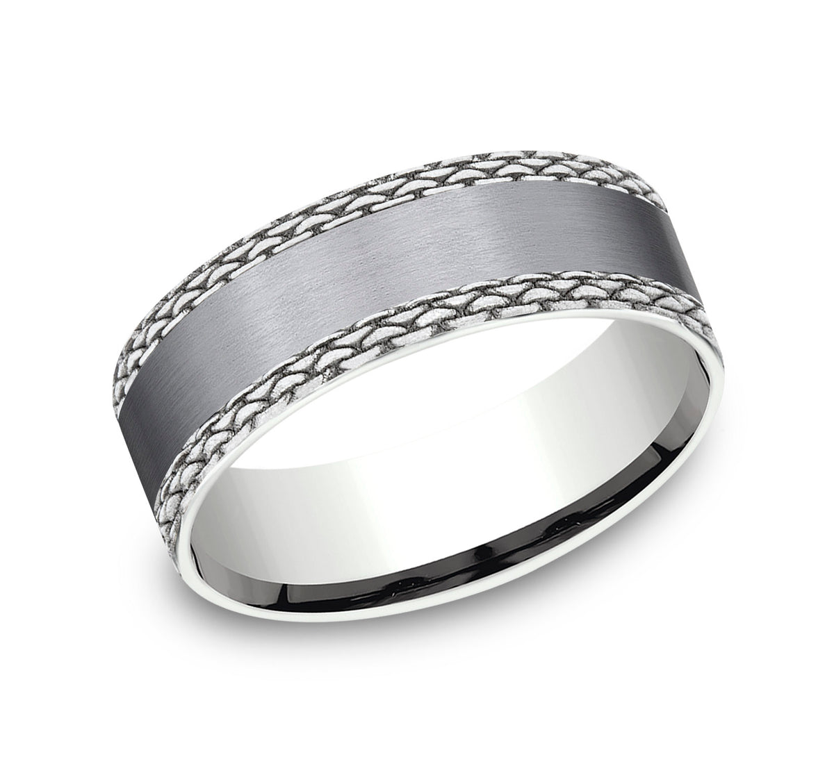 THE LINK - Grey Tantalum / 14K White Gold