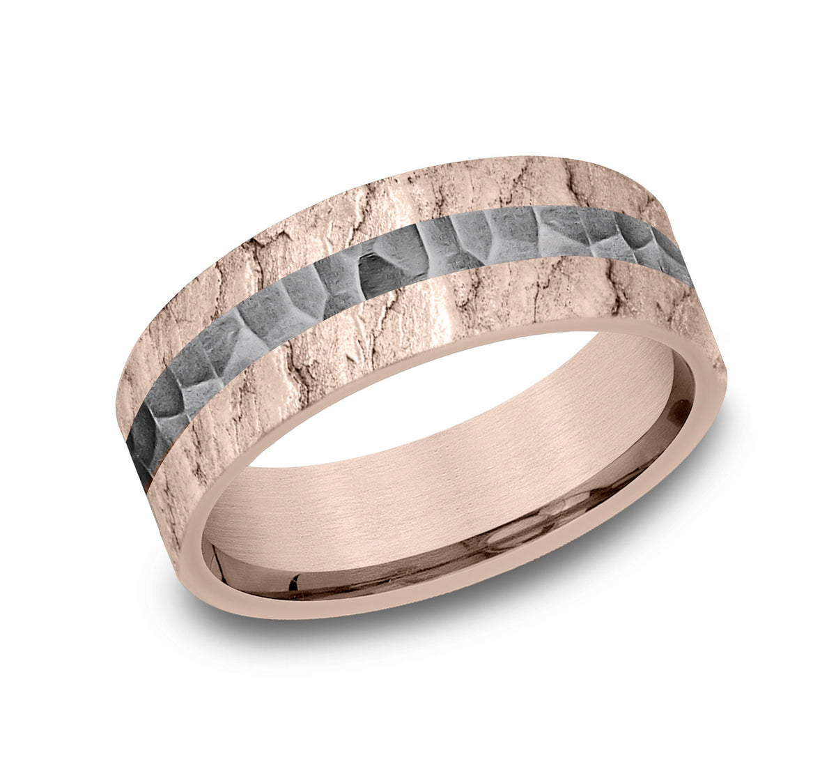THE RIFT - 14k Rose Gold / Grey Tantalum