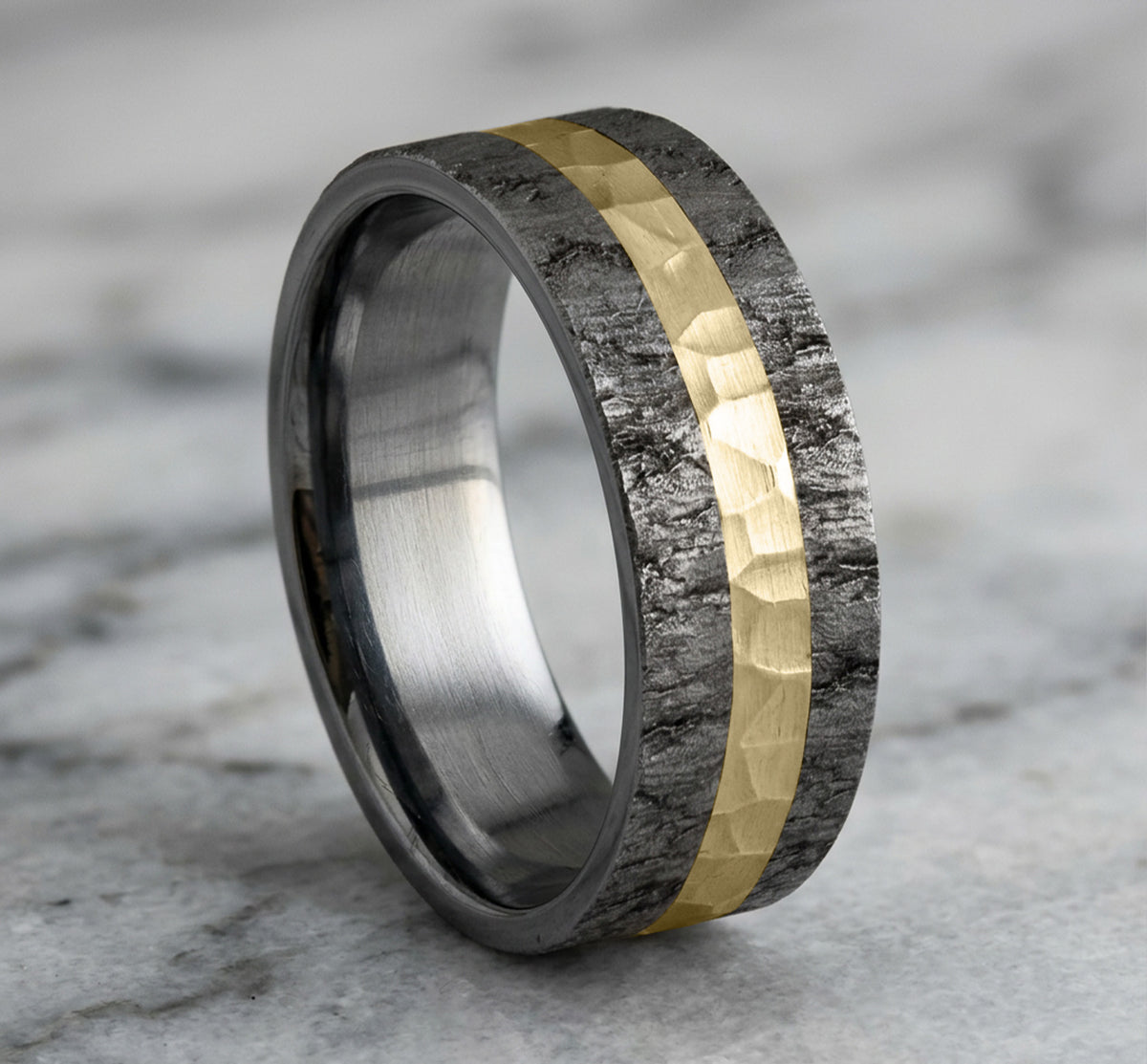 THE RIFT - Grey Tantalum / 14k Yellow Gold - image 4