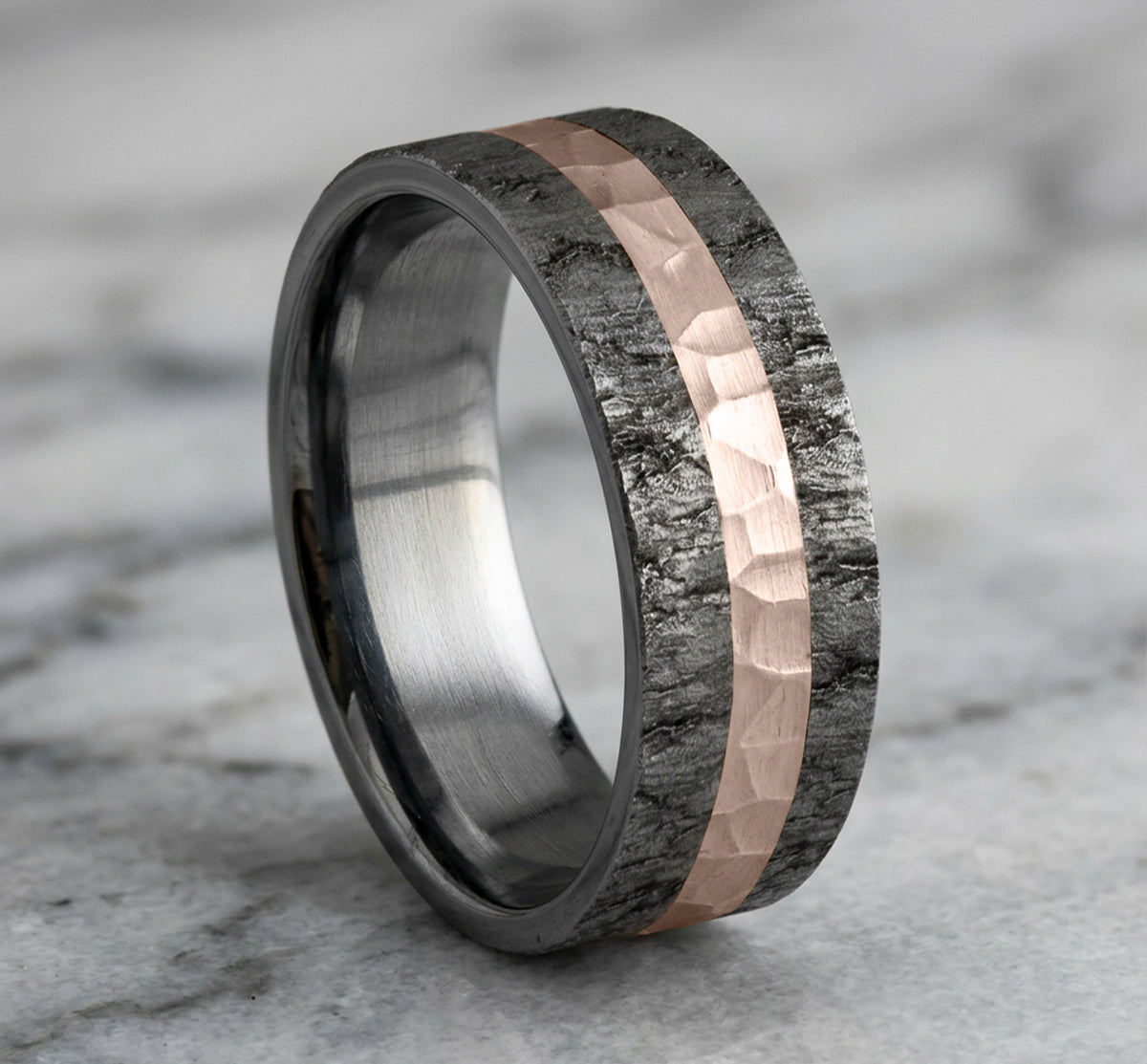 THE RIFT - Grey Tantalum / 14k Rose Gold - image 4