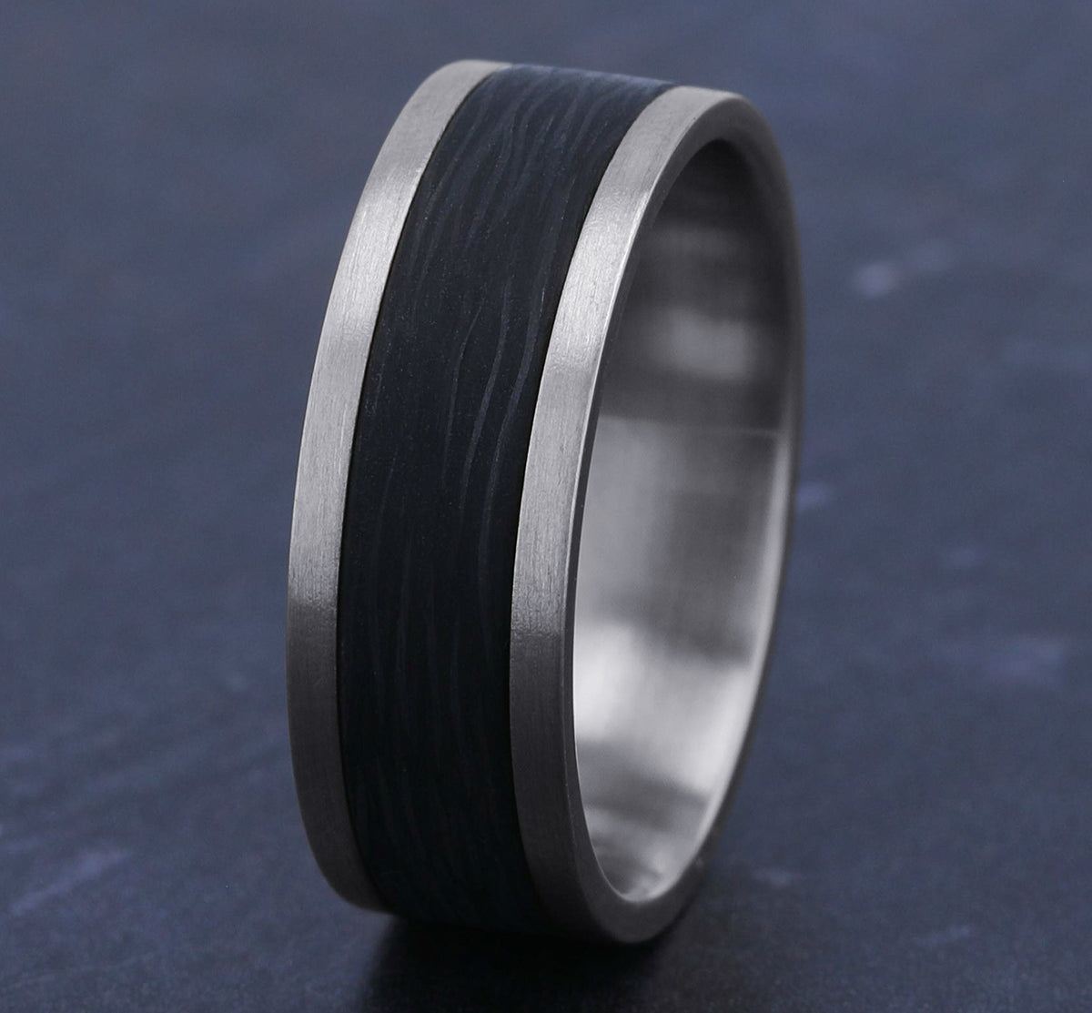 THE NOCTURNE - 14K White Gold / Forged Carbon Fiber - image 4