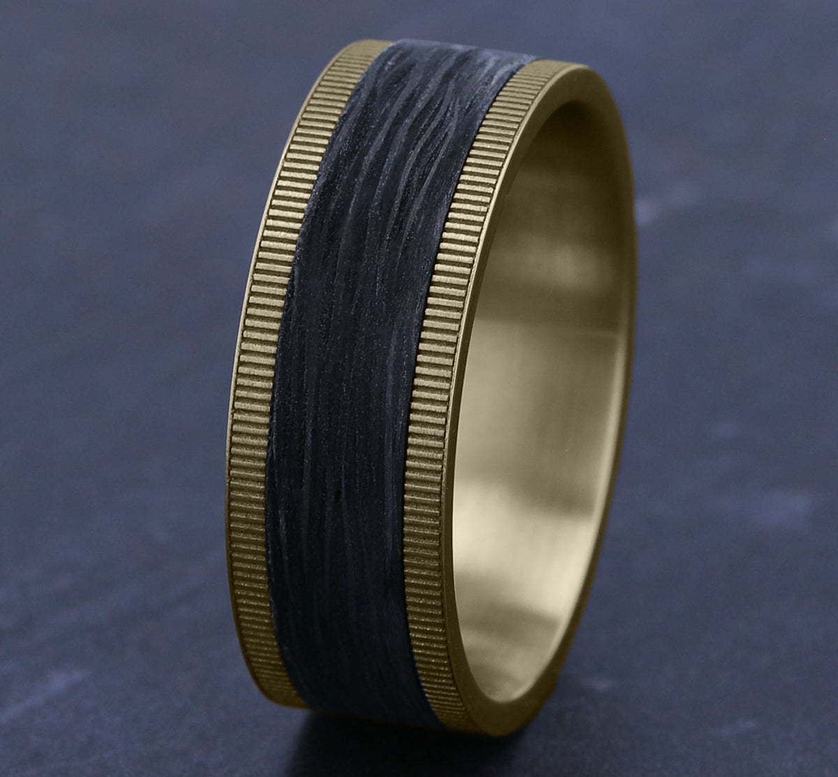 THE ZEPHYR - 14K Yellow Gold / Forged Carbon Fiber - image 4