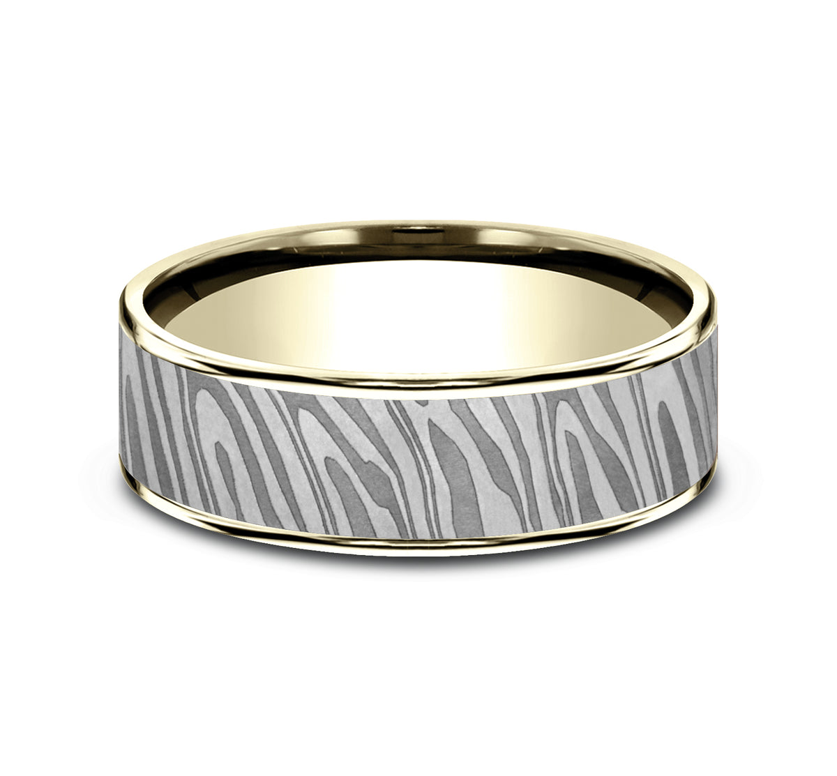 THE TIGER STRIPE - 14K Yellow Gold / Grey Tantalum - image 3