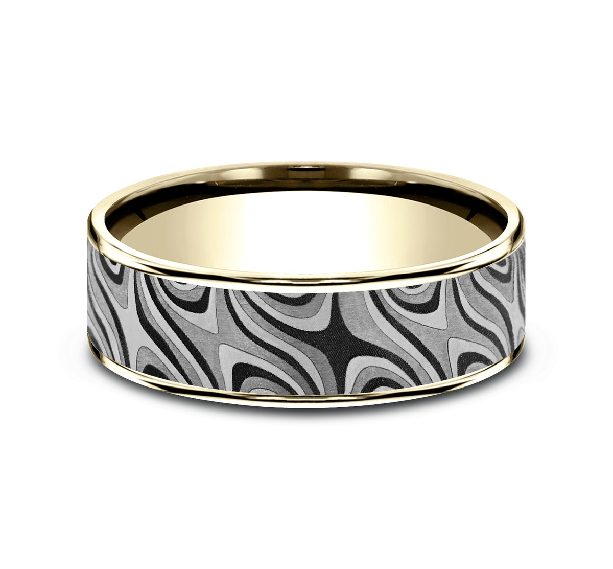 THE SATURN - 14K Yellow Gold / Grey Tantalum - image 3