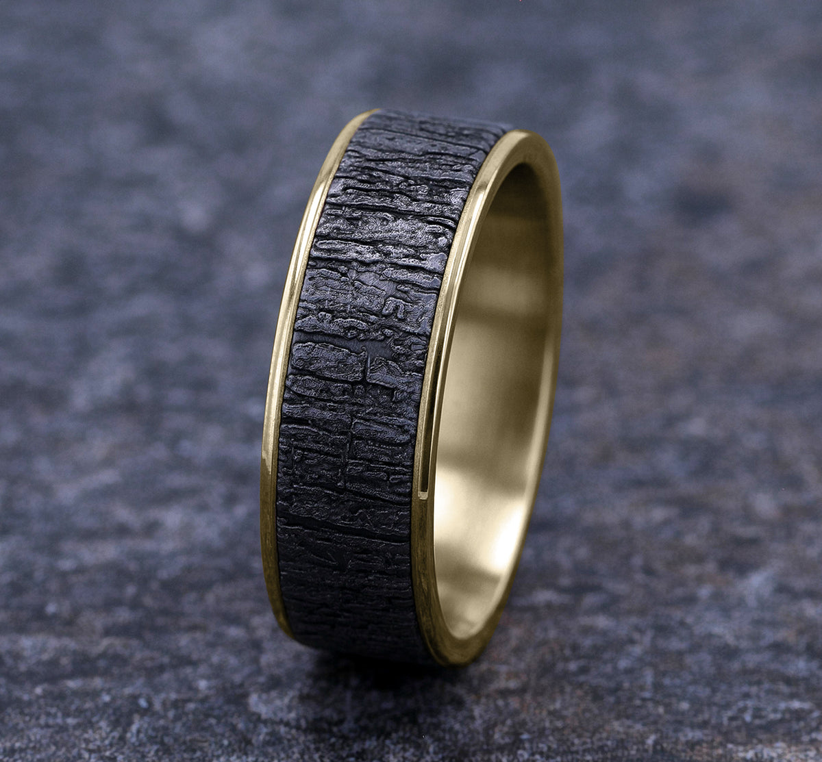 THE HAZEL - 14K Yellow Gold / Grey Tantalum - image 4