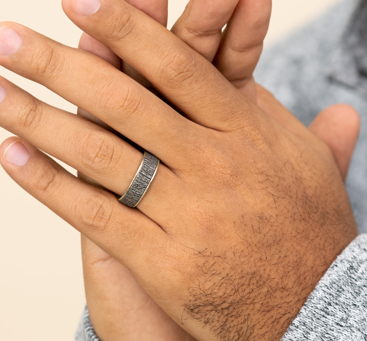 THE HAZEL - 14K Yellow Gold / Grey Tantalum - image 5