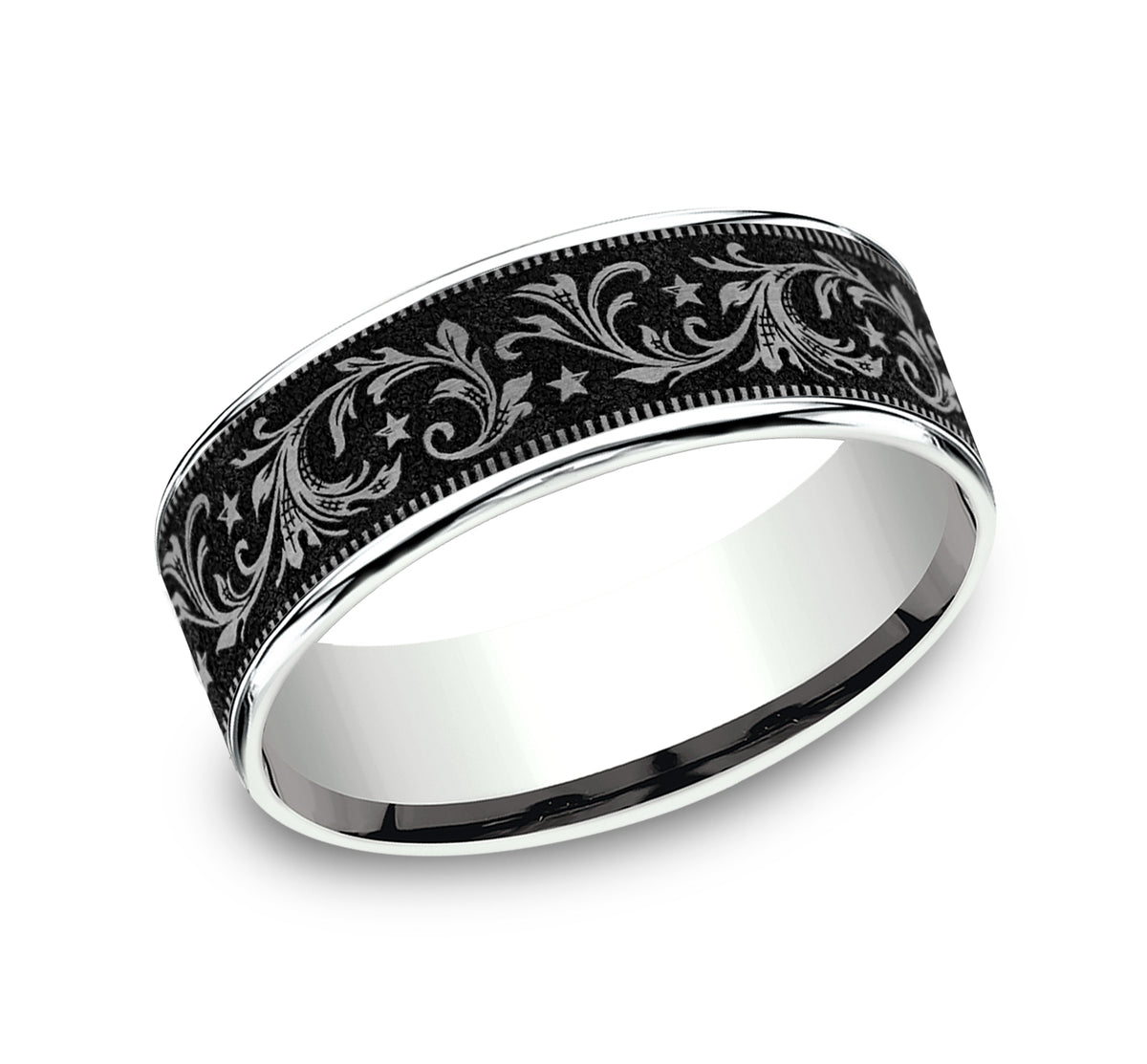 THE SPUR - 14K White Gold / Grey/Black Titanium