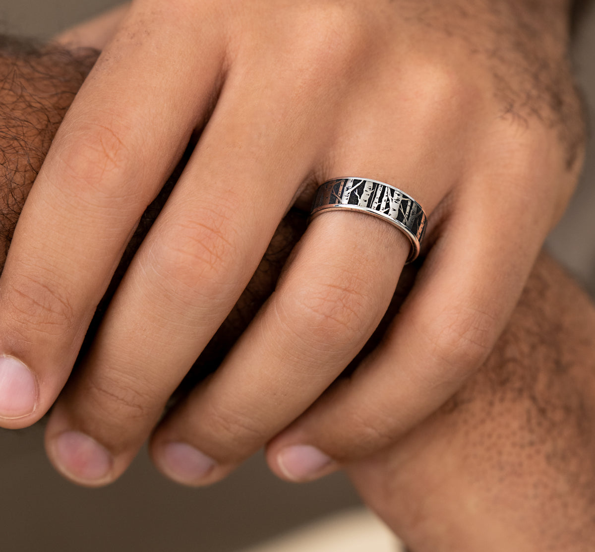 THE BIRCH - 14K White Gold / Grey/Black Titanium - image 5