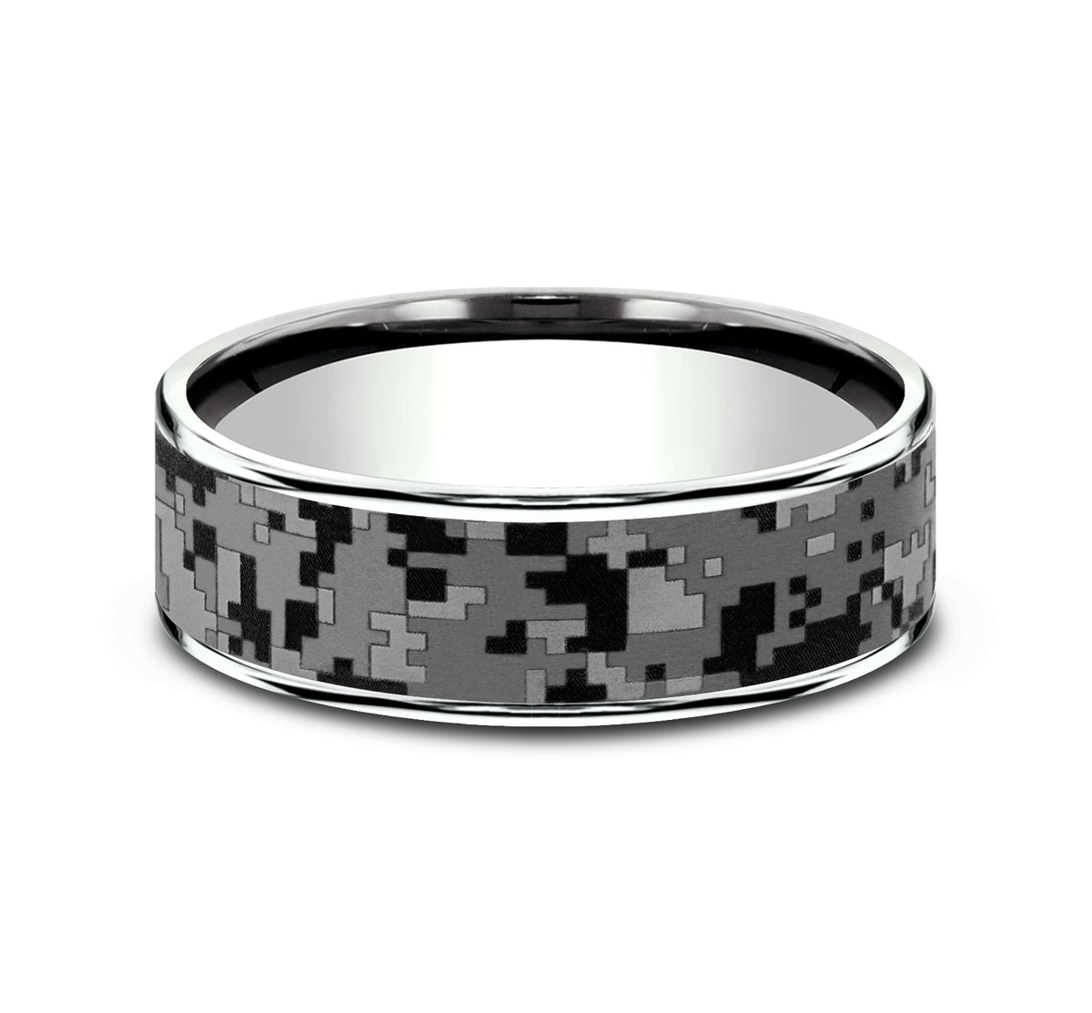 THE DIGITAL CAMO - 14K White Gold / Grey Tantalum - image 3