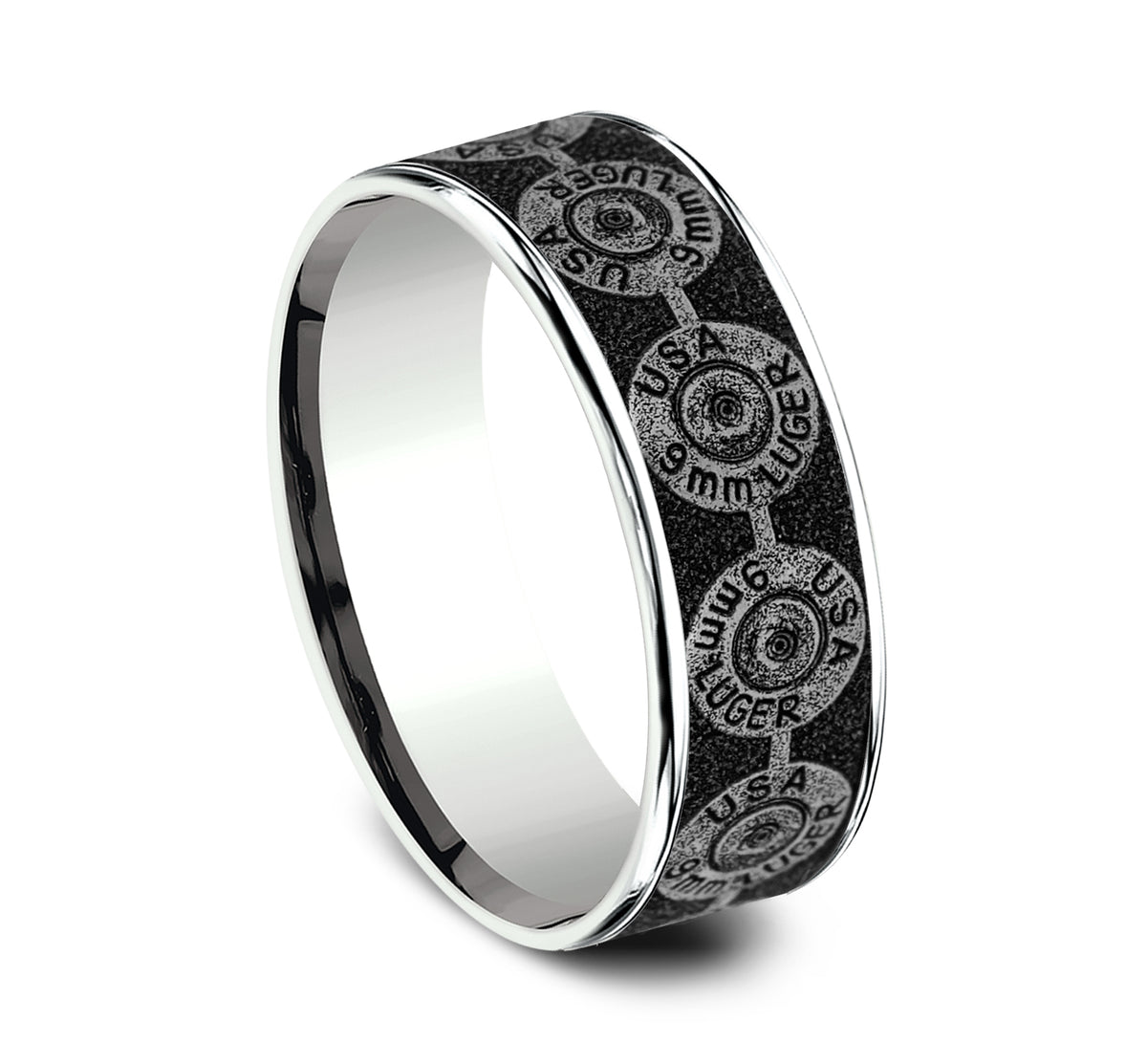 THE 9MM - 14K White Gold / Grey/Black Titanium - image 2