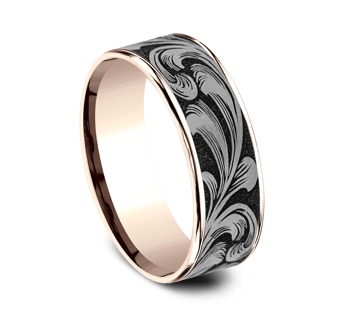 THE BARREL SCRIPT - 14K Rose Gold / Grey/Black Titanium - image 2