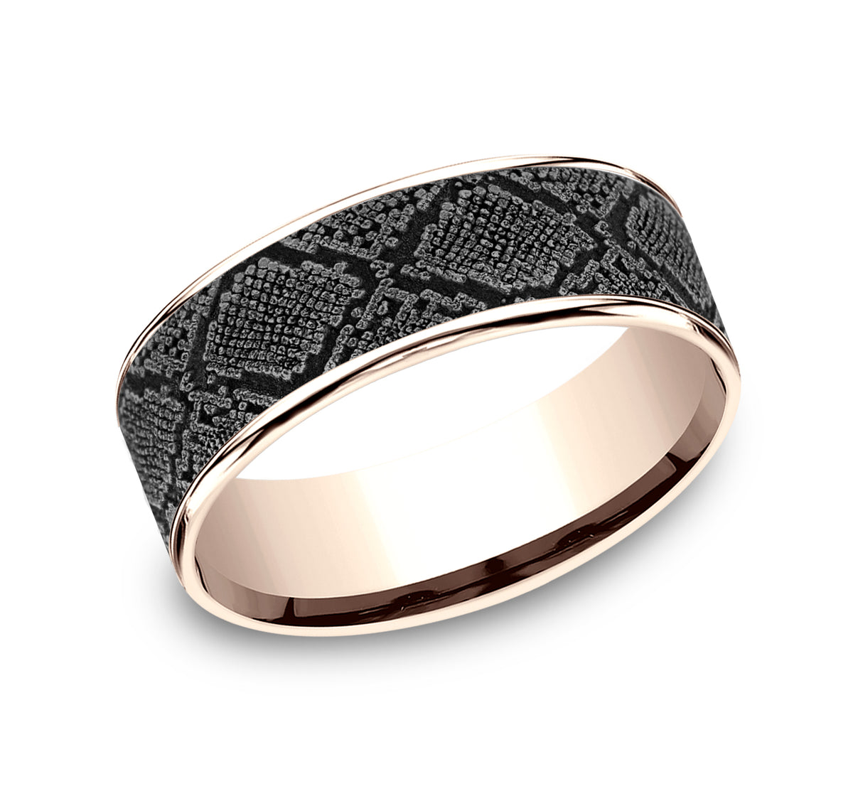 THE DIAMONDBACK - 14K Rose Gold / Grey Tantalum
