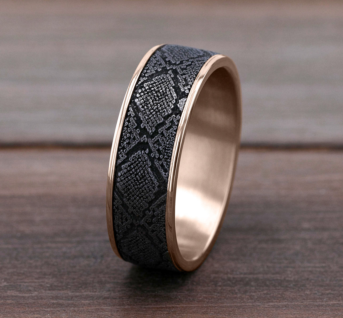 THE DIAMONDBACK - 14K Rose Gold / Grey Tantalum - image 4