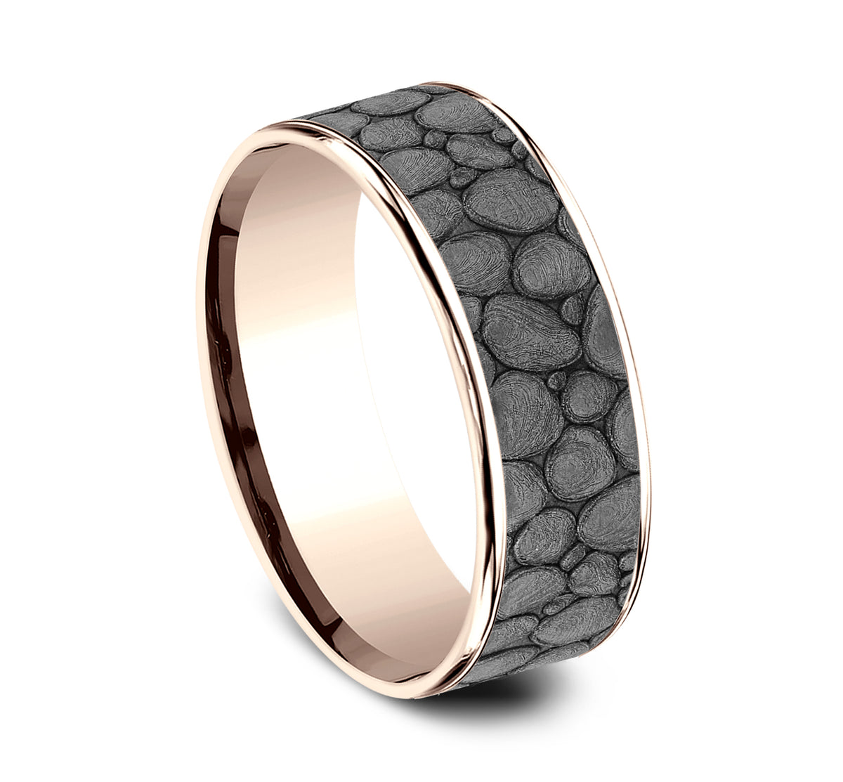 THE RIVER ROCK - 14K Rose Gold / Grey Tantalum - image 2