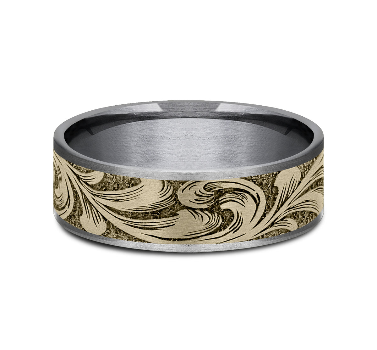 THE BARREL SCRIPT - Grey Tantalum / 14K Yellow Gold - image 3