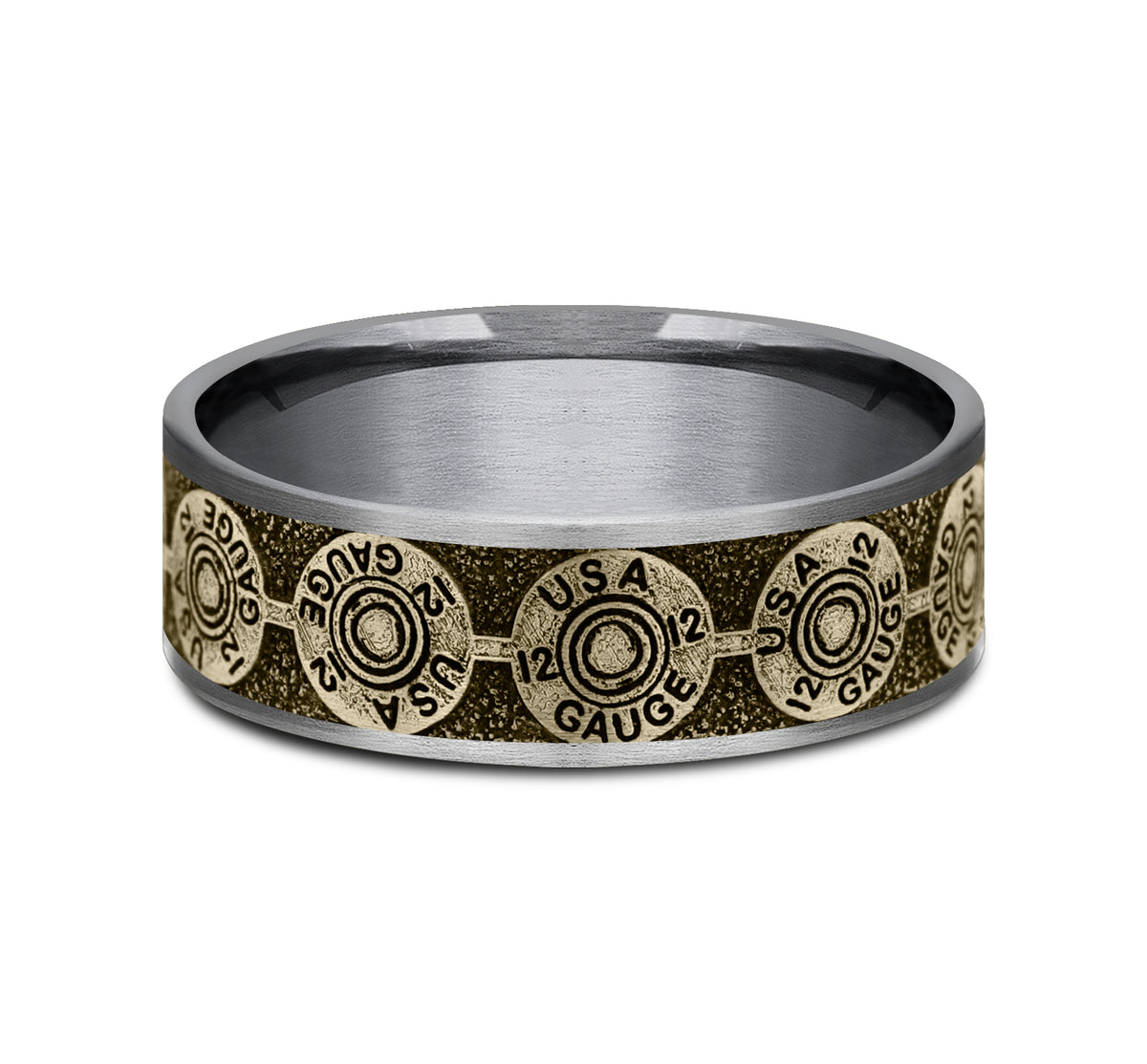 THE 12 GAUGE - Grey Tantalum / 14K Yellow Gold - image 3