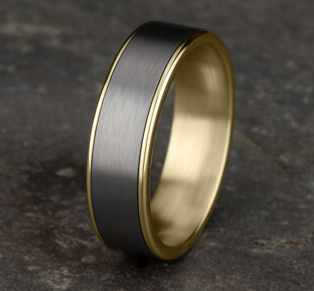 THE REMBRANDT - 14K Yellow Gold / Grey Tantalum - image 4