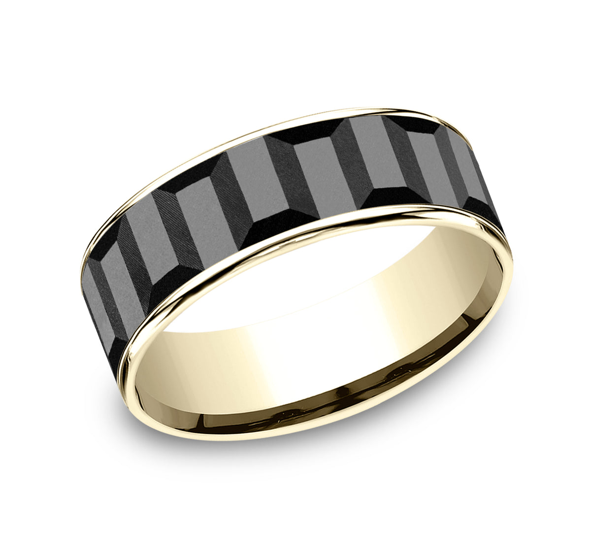 THE SPROCKET - 14K Yellow Gold / Grey Tantalum