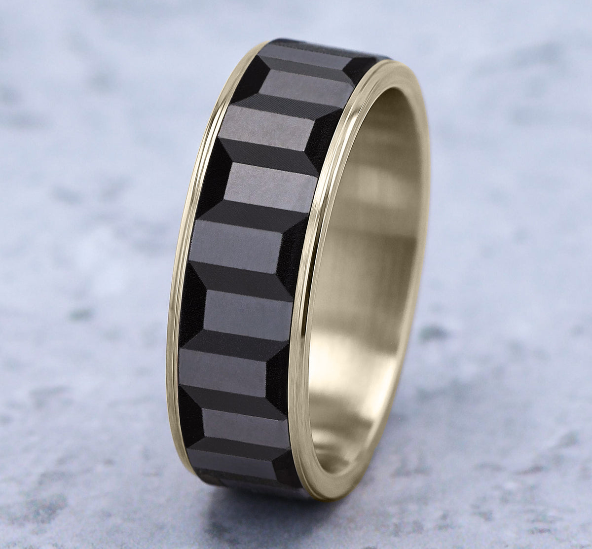 THE SPROCKET - 14K Yellow Gold / Grey Tantalum - image 4