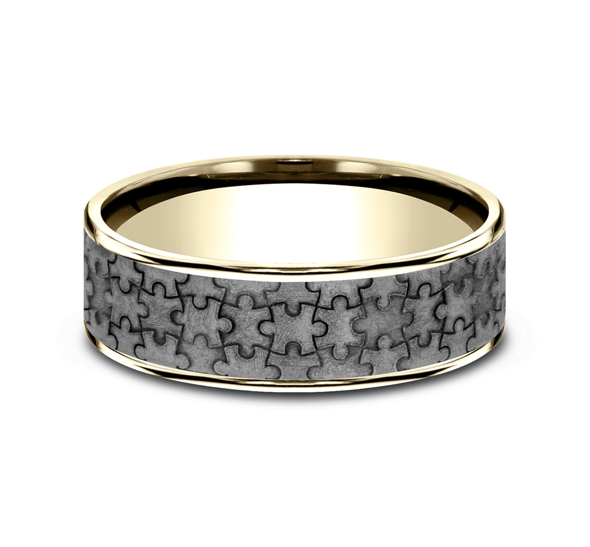 THE PUZZLE - 14K Yellow Gold / Grey Tantalum - image 3