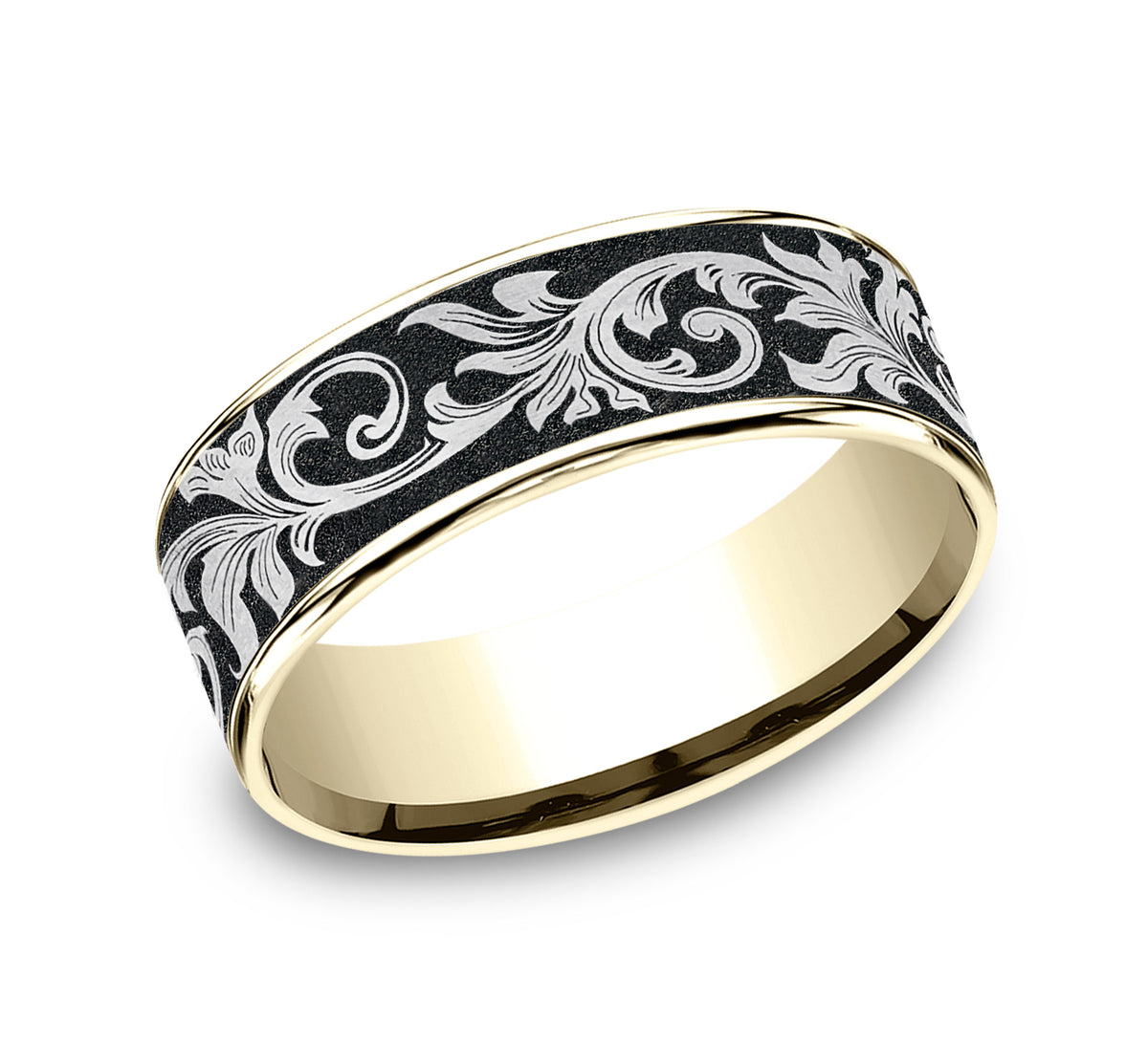 THE PRINCE - 14K Yellow Gold / Grey/Black Titanium