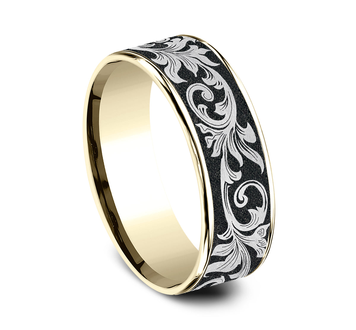 THE PRINCE - 14K Yellow Gold / Grey/Black Titanium - image 2