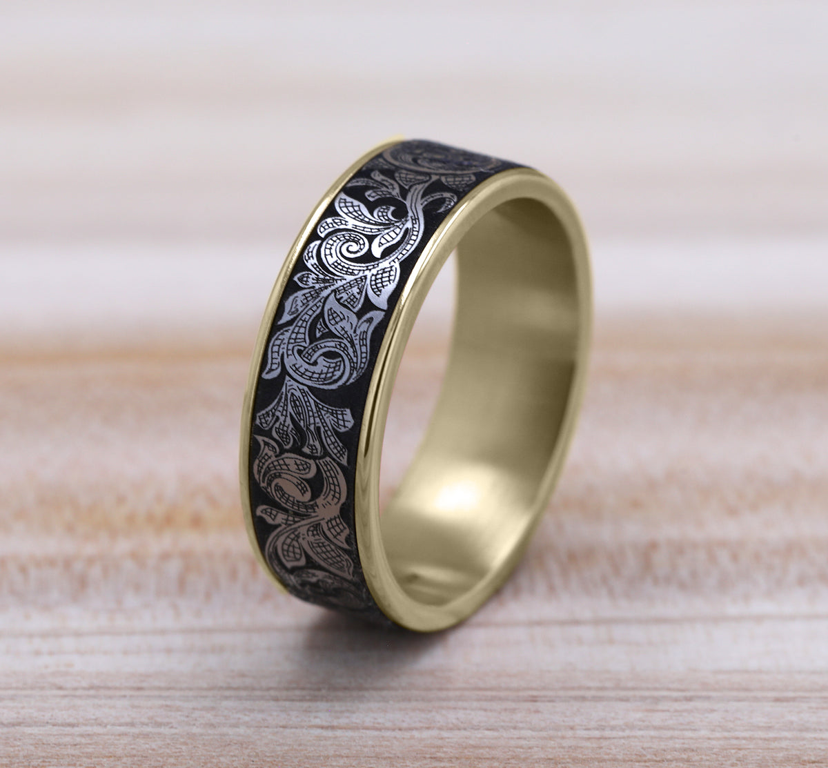 THE EMBASSY - 14K Yellow Gold / Grey Tantalum - image 4
