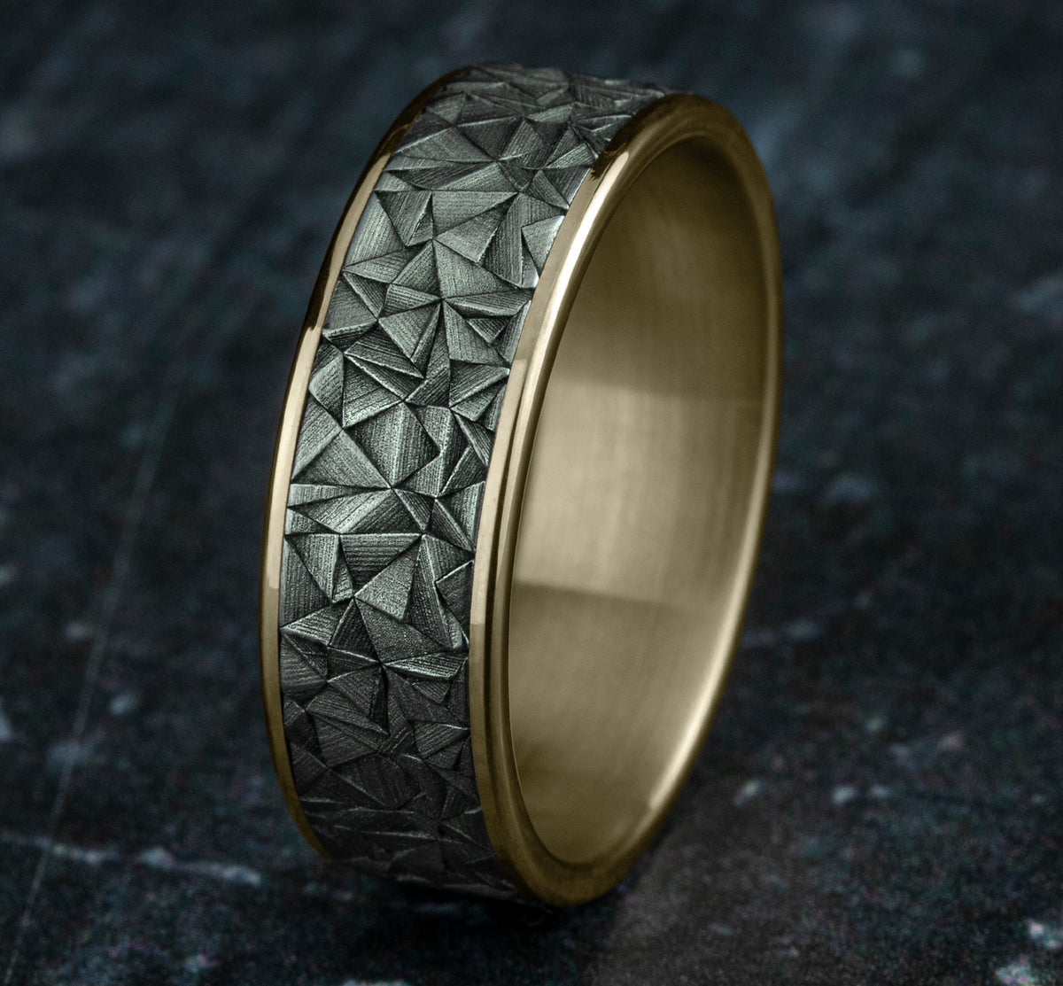 THE GALLERY - 14K Yellow Gold / Grey Tantalum - image 4