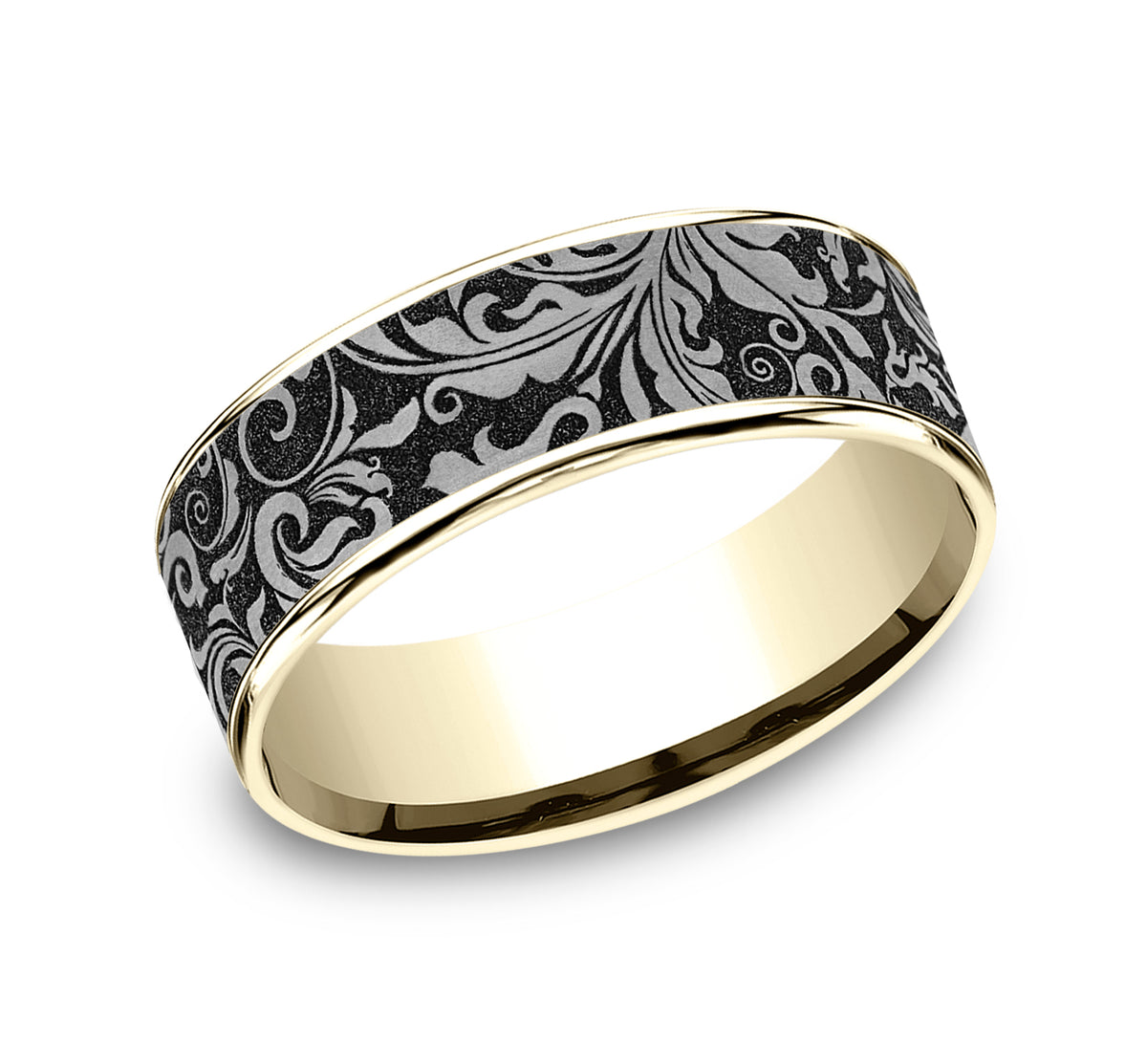 THE VINE - 14K Yellow Gold / Grey/Black Titanium