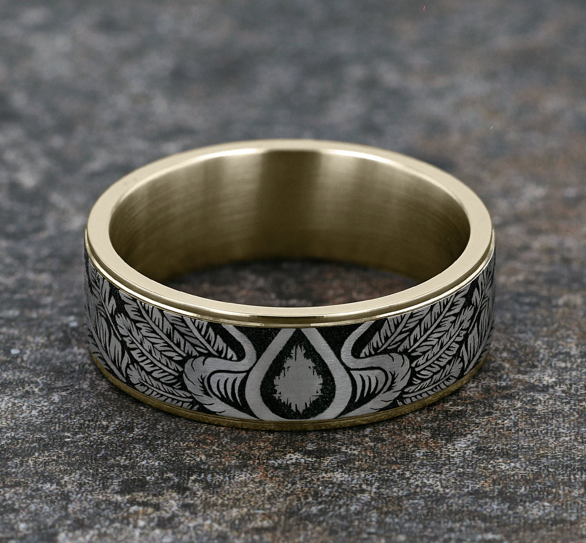 THE COMANCHE - 14K Yellow Gold / Grey/Black Titanium - image 4