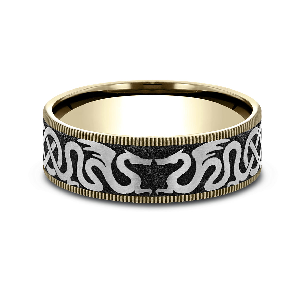 THE DRAGON - 14K Yellow Gold / Grey-Black Titanium - image 3