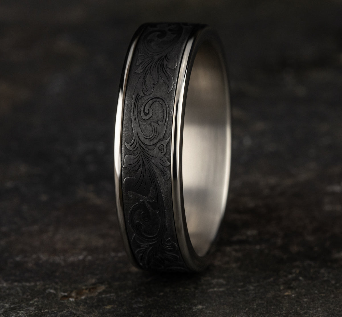 THE PRINCE - 14K White Gold / Darkened Tantalum - image 4
