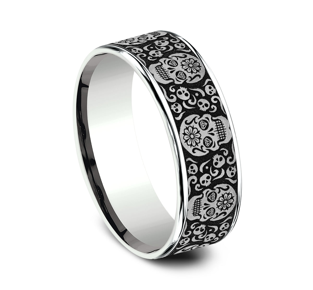 THE SUGAR SKULL - 14K White Gold / Grey/Black Titanium - image 2