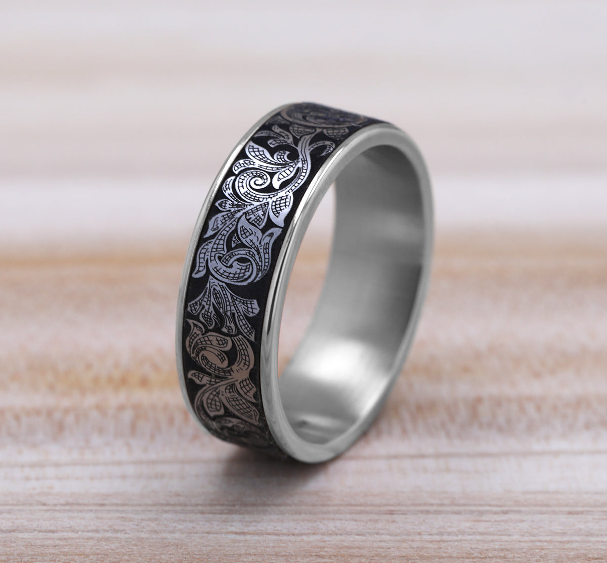 THE EMBASSY - 14K White Gold / Grey Tantalum - image 4