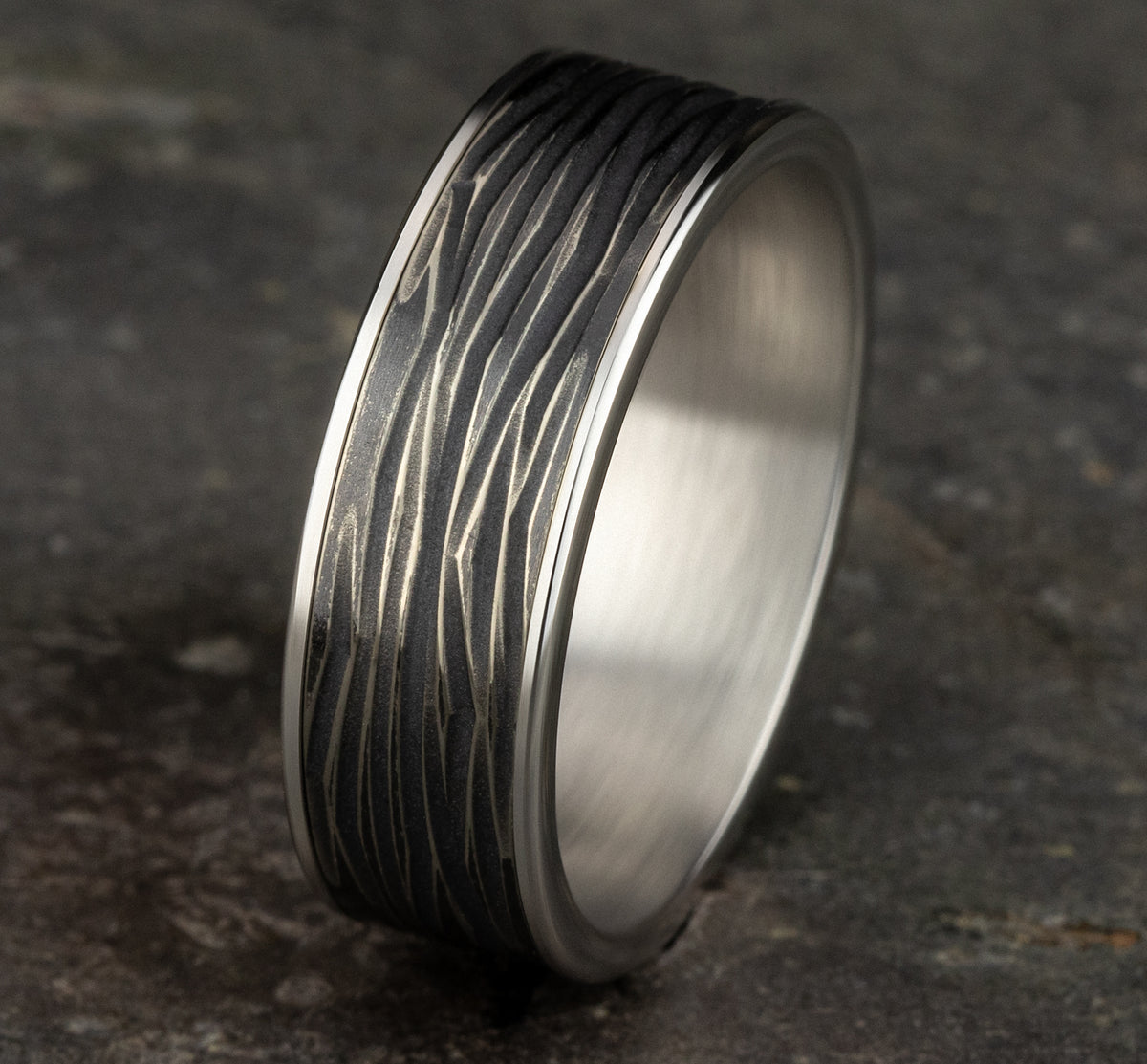THE DRYAD - 14K White Gold / Black Titanium - image 4