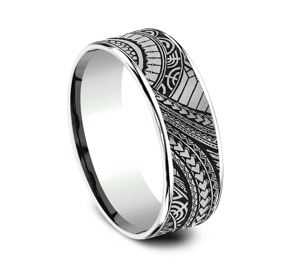 THE POLYNESIAN - 14K White Gold / Grey-Black Titanium - image 2