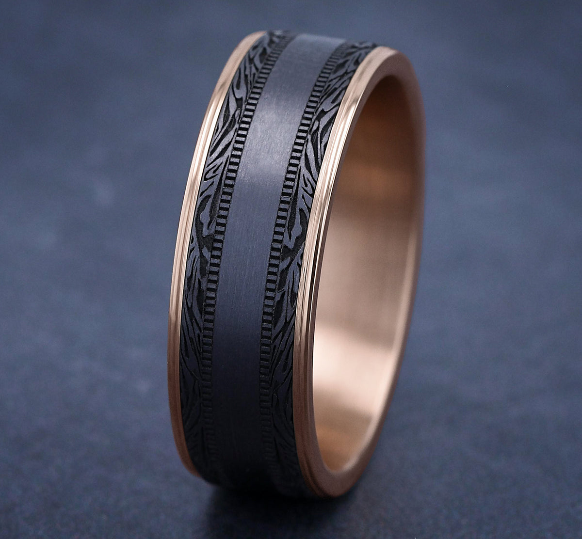 THE EDGE - 14K Rose Gold / Grey Tantalum - image 4