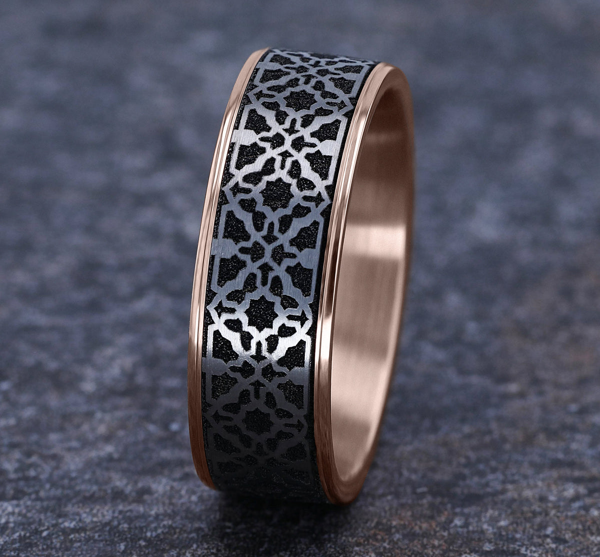THE AZTEC - 14K Rose Gold / Grey/Black Titanium - image 4