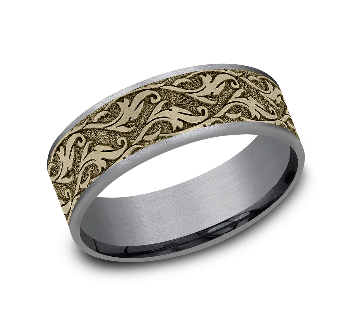 THE IVY - Grey Tantalum / 14K Yellow Gold